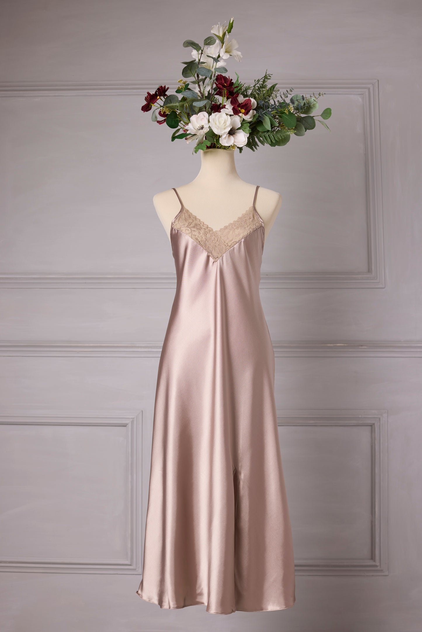 Plus size Mink Long Nightdress and Dressing Gown