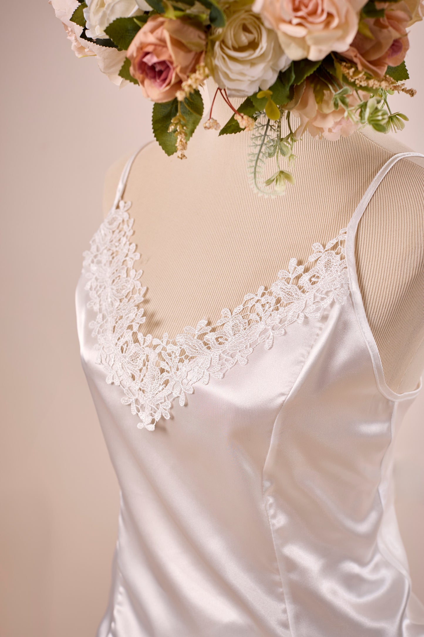 Ivory Bridal Cami Set with lace