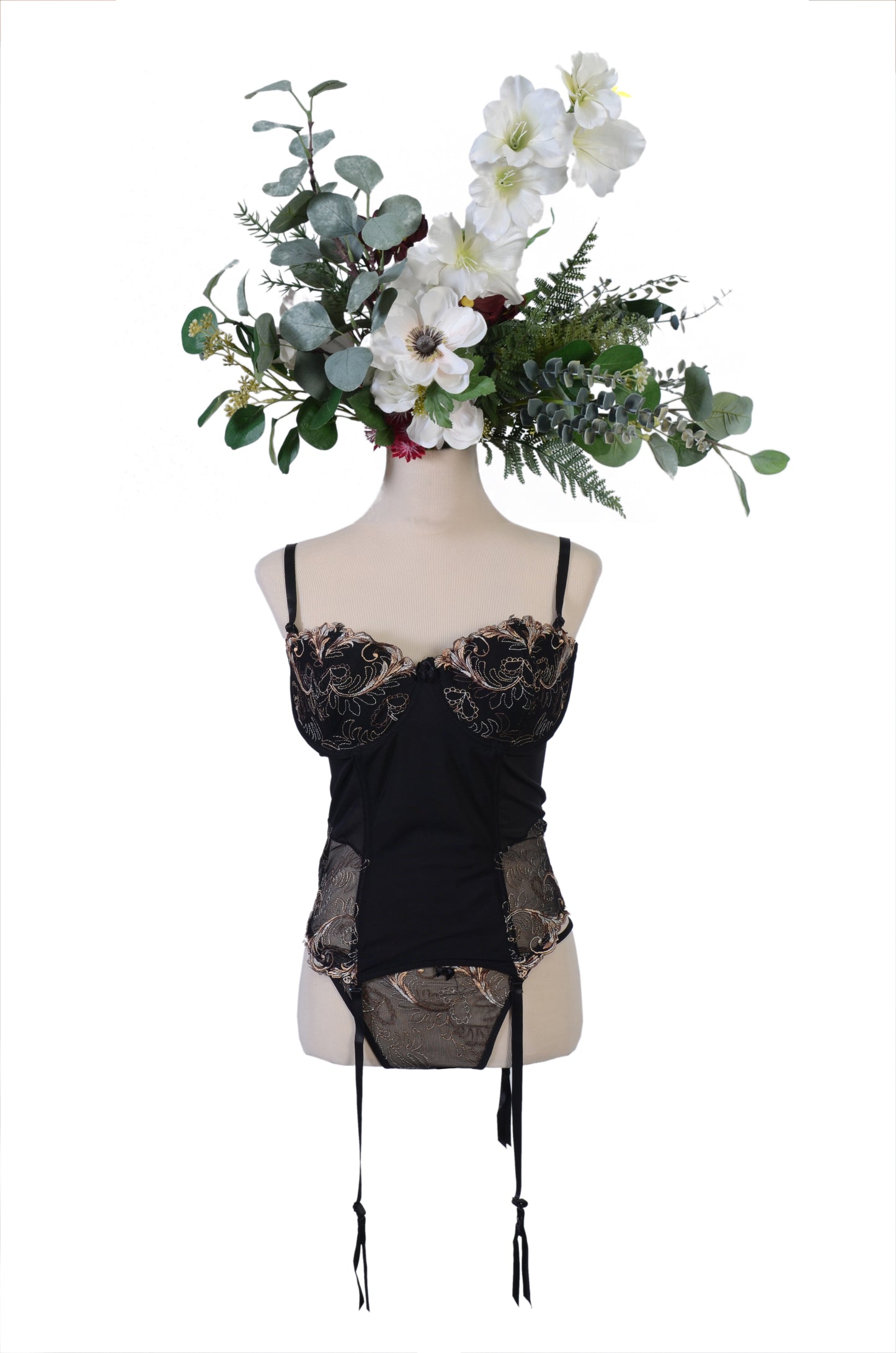 Black and Gold Corset