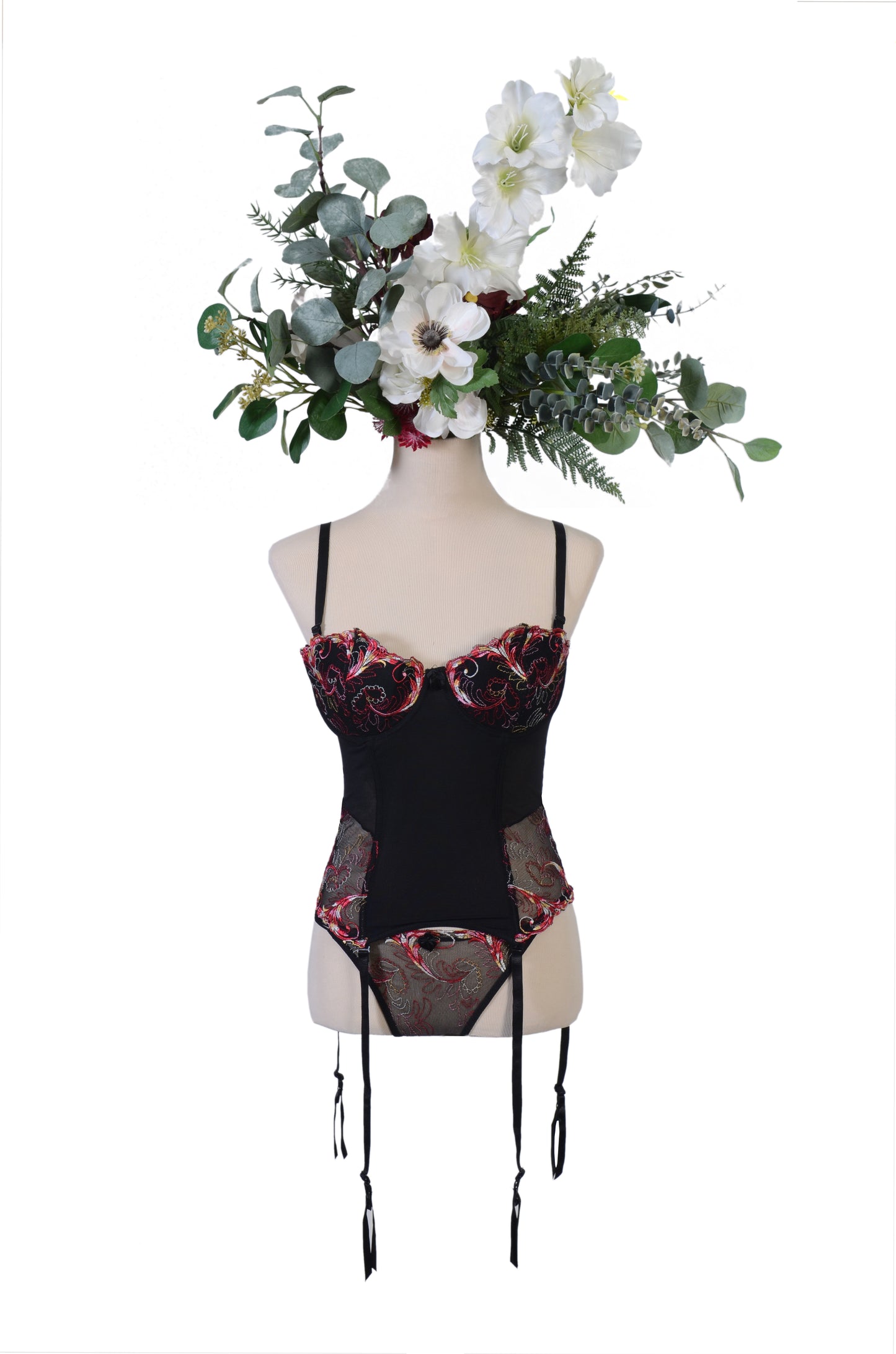 Black and Red Corset