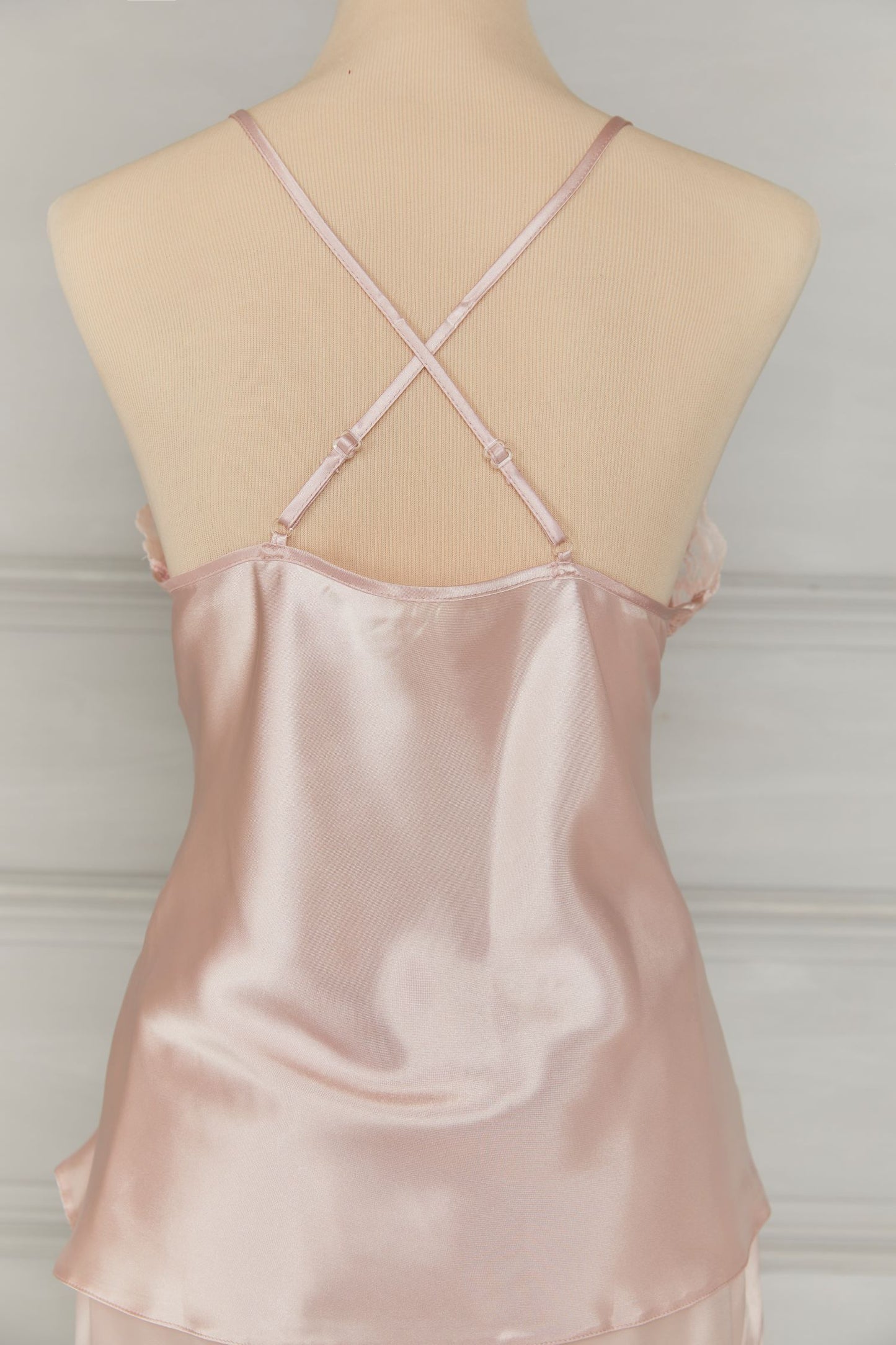 Pale Pink Cami Set with lace