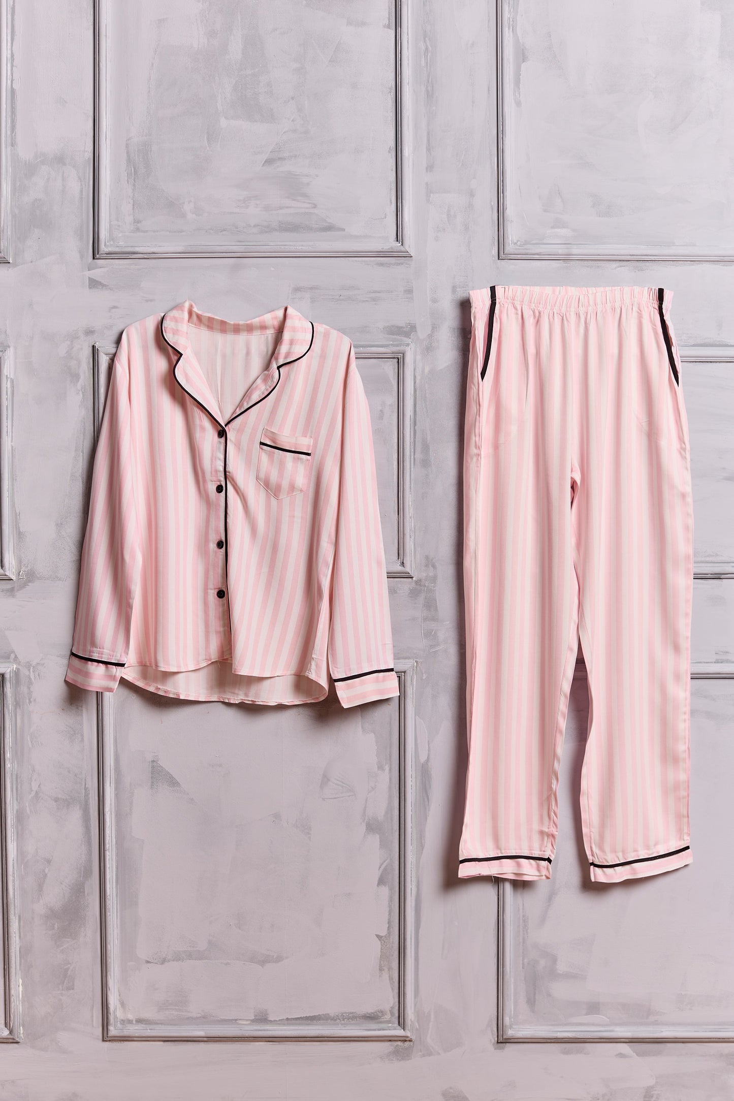 Pyjamas with Pink Stripes