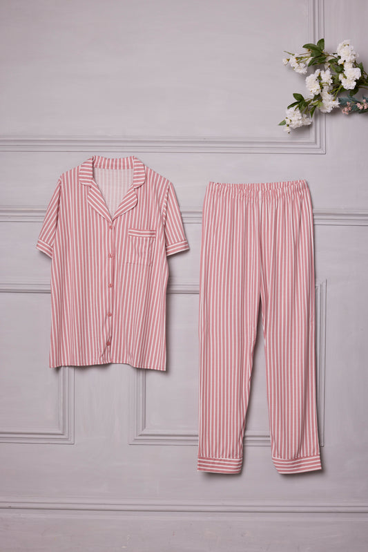 Pale pink with stripes Pyjamas