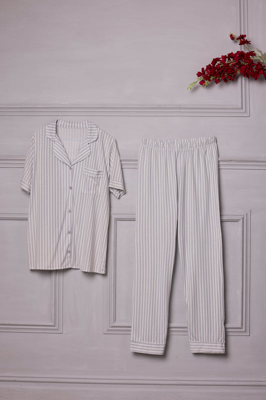 Grey with stripes Pyjamas
