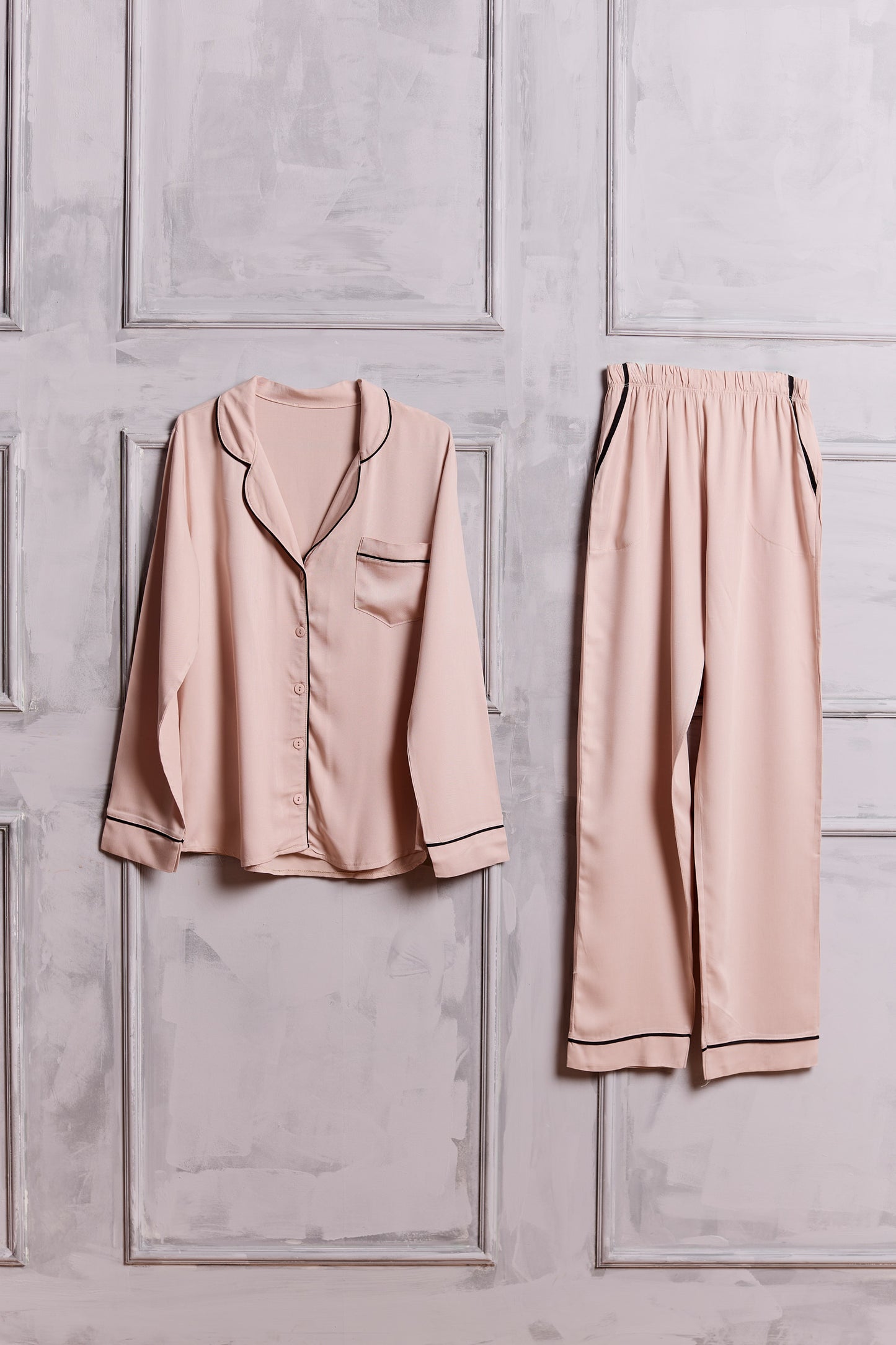 Nude Pyjamas with Piping