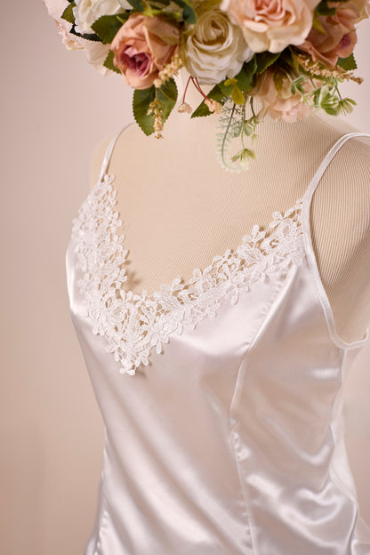 Ivory Bridal Cami Set with lace