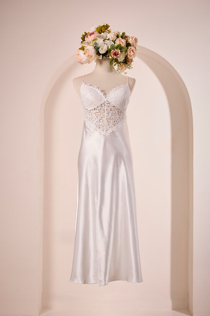 Ivory Bridal Nightdress and Dressing Gown