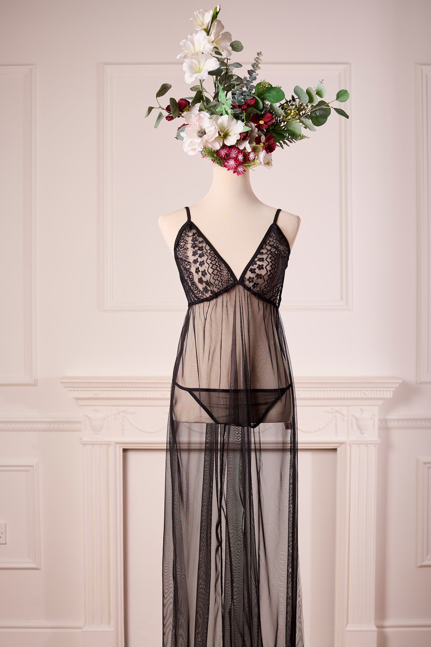 Long mesh Lingerie