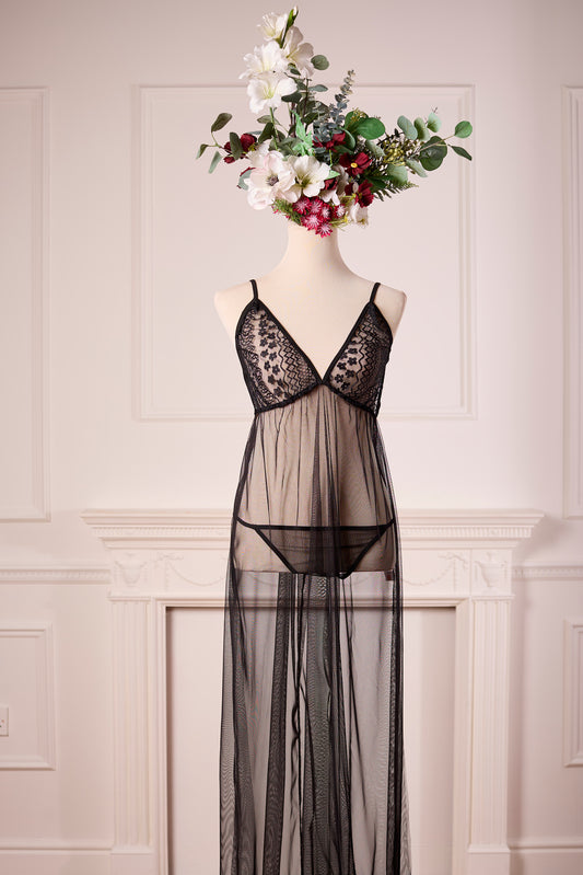Long mesh Lingerie