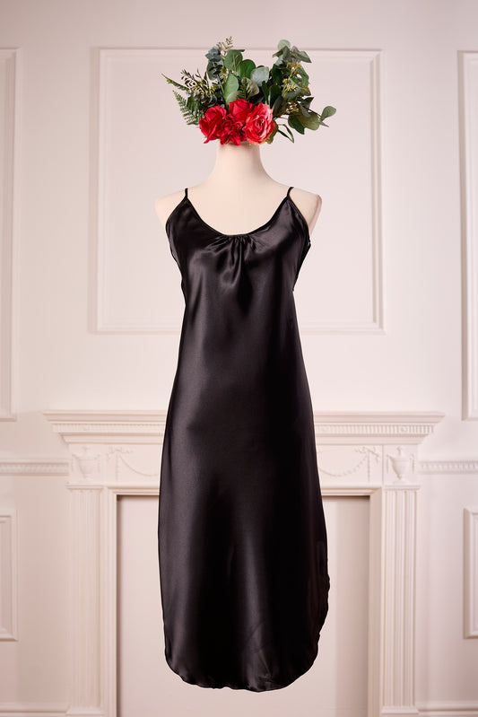 Black mid length Nightdress
