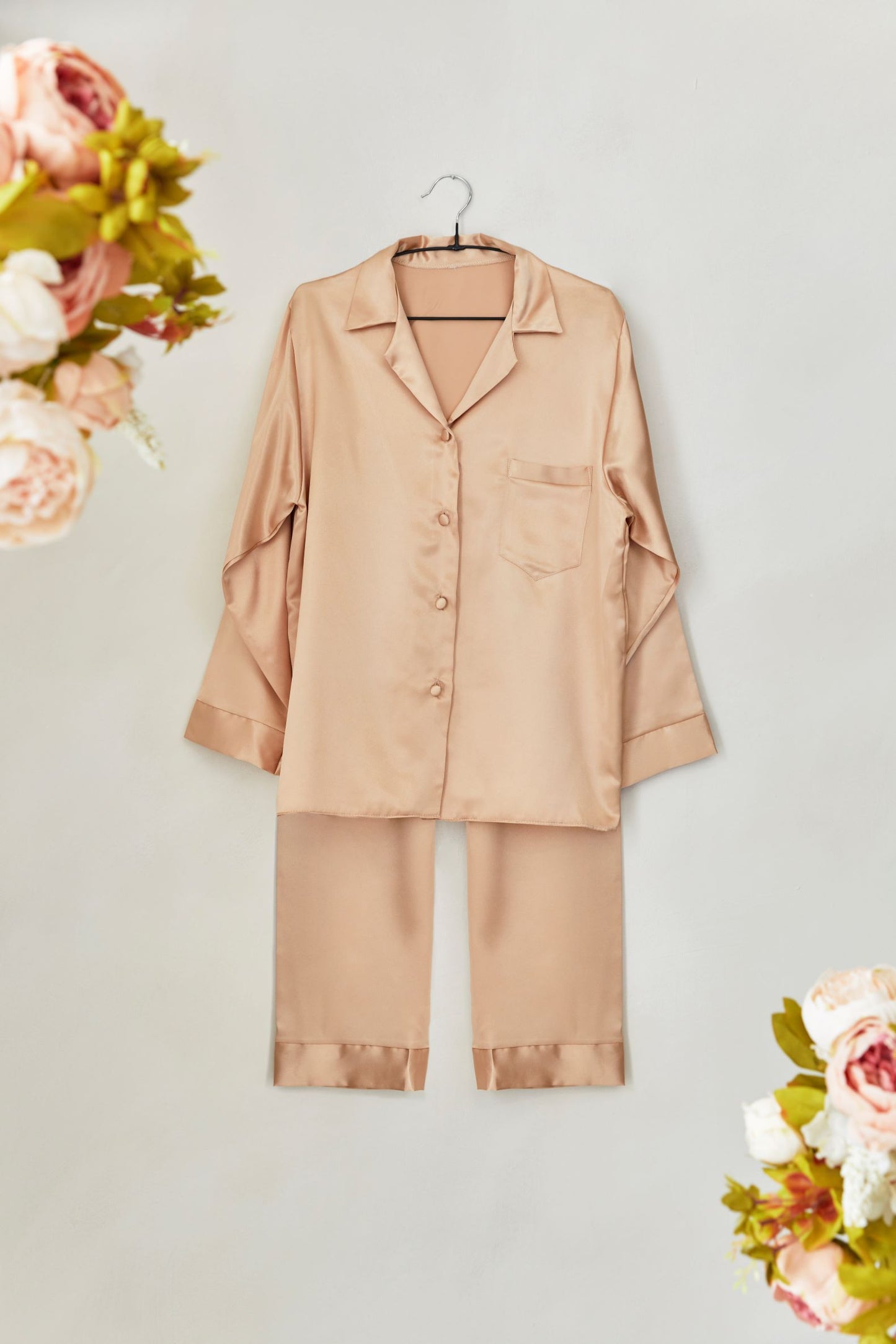 Gold Satin Pyjamas
