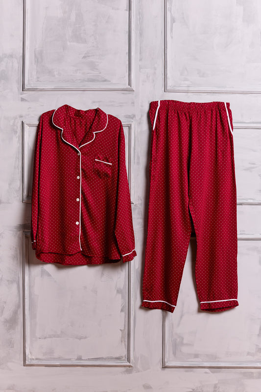 Plus Size Pyjamas with polka dots